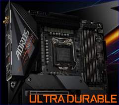GIGABYTE Z590 AORUS ULTRA MB, 1200,4xDDR4, 6xSATA, 4xM.2, 2xUSB3.2 Gen2, WIFI-AC, ATX, 3YR